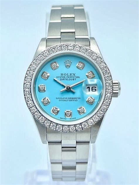 tiffany blue rolex women's|rolex tiffany blue face.